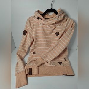 Striped Cream Hoodie